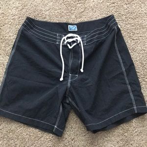 J. Crew Swim Trunks 34 NWT Black